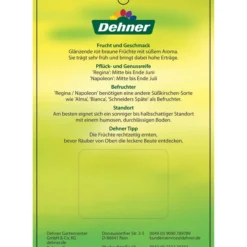 Kirschen-Duo 'Regina/Napoleon' -Angebote Biohort Store 7738792 Suesskirschen DuoReginaNapoleon Etikett 2