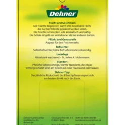 Dehner Tellerpfirsich -Angebote Biohort Store 7763378 Tellerpfirsich Etikett 2