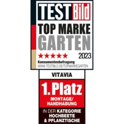 Vitavia Hochbeet Oslo, Seegras/alu -Angebote Biohort Store Siegel VitaviaHochbeeteundPflanztische 1